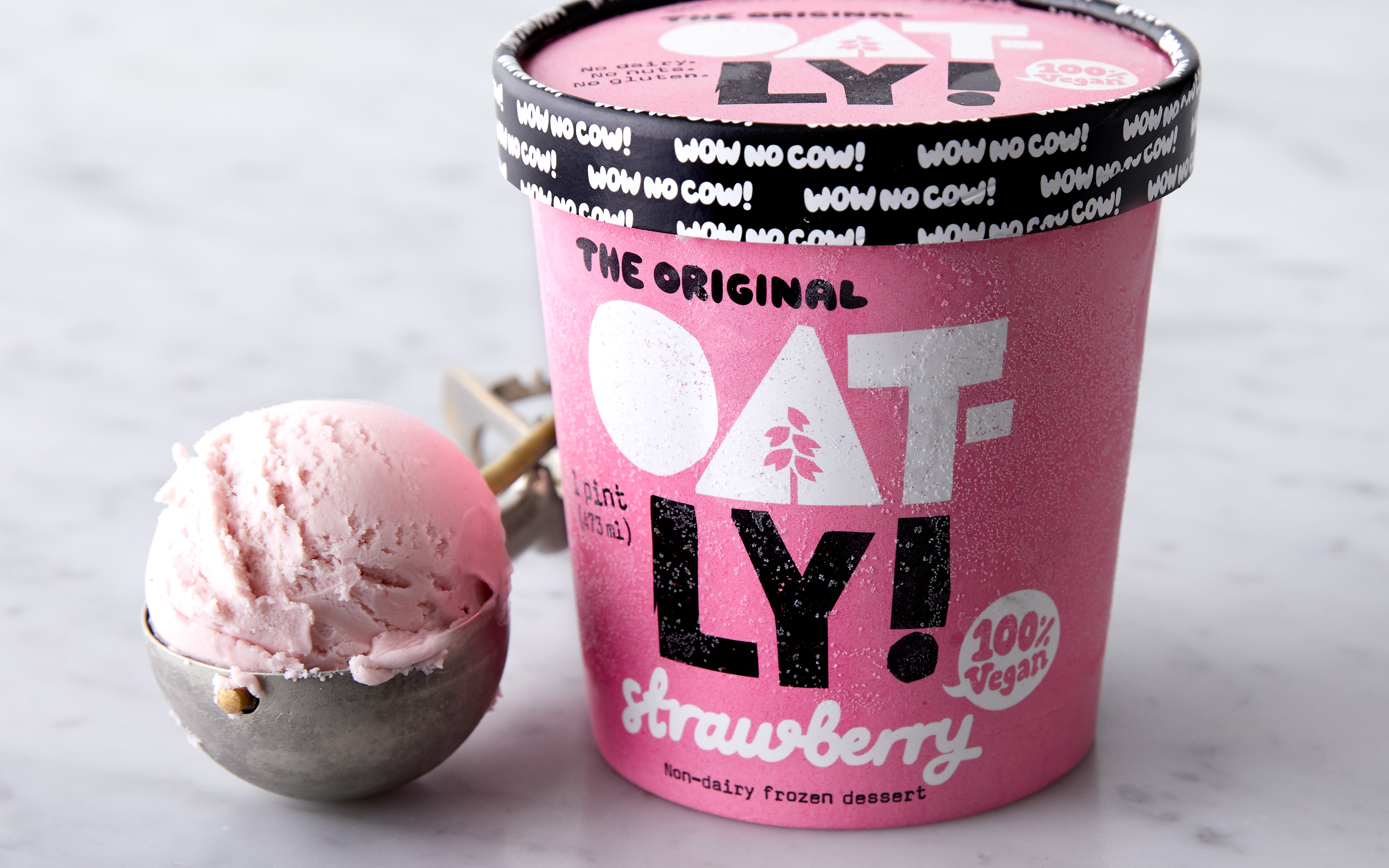 Strawberry NonDairy Ice Cream Oatly SF Bay Good Eggs